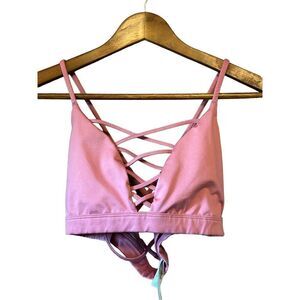 Victoria Sport Pink‎ Criss Cross Light Support Sports Bra Medium